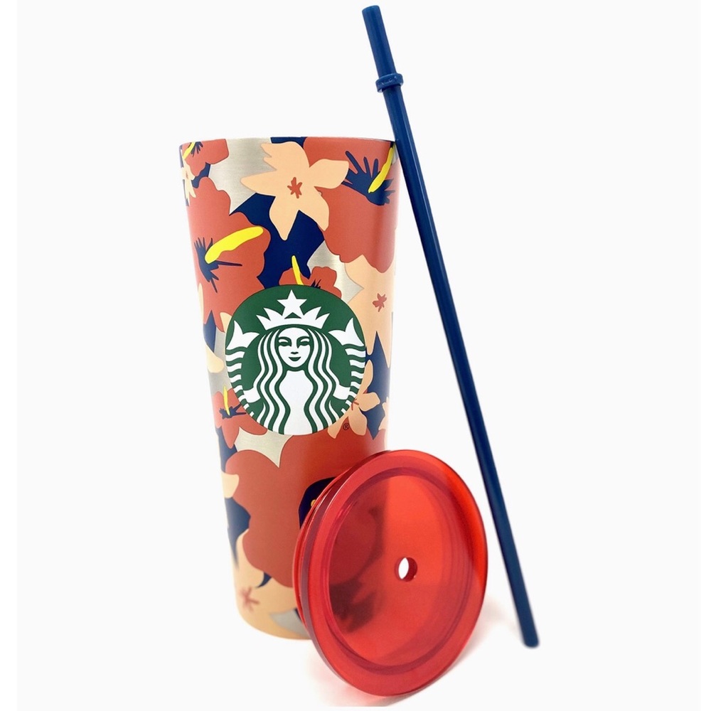 Starbucks Hibiscus‎ Flower Vacuum Insulated Cup - Picture 3 of 10